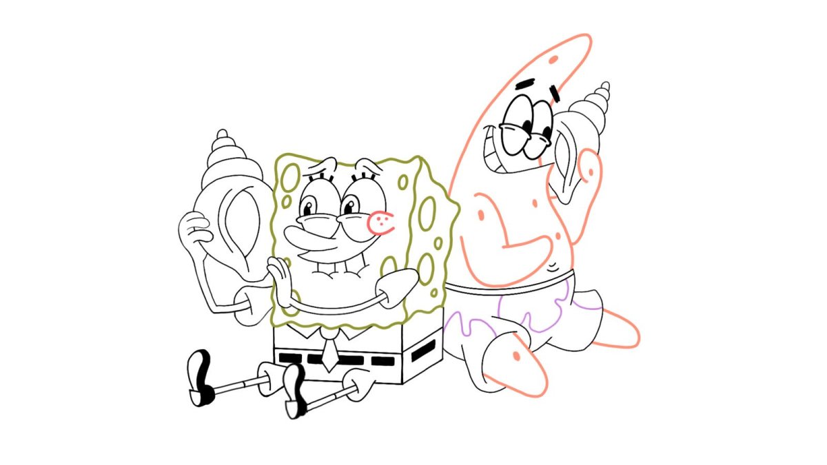 Мультфильм Спанч Боб квадратные штаны