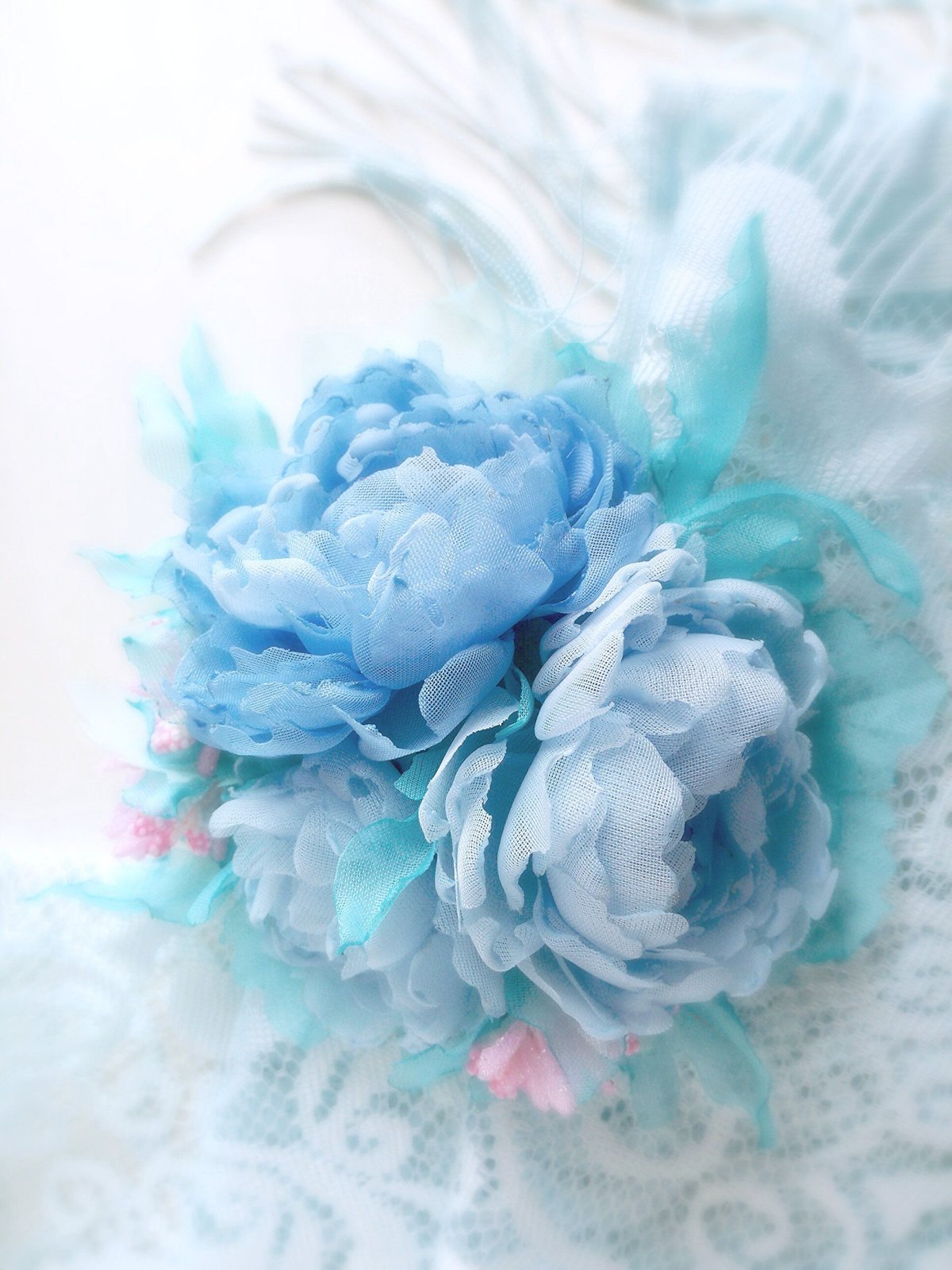 Синие пионы