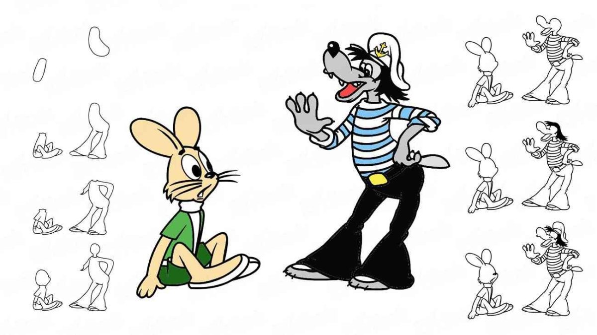 Ну погоди мультфильм волк и заяц