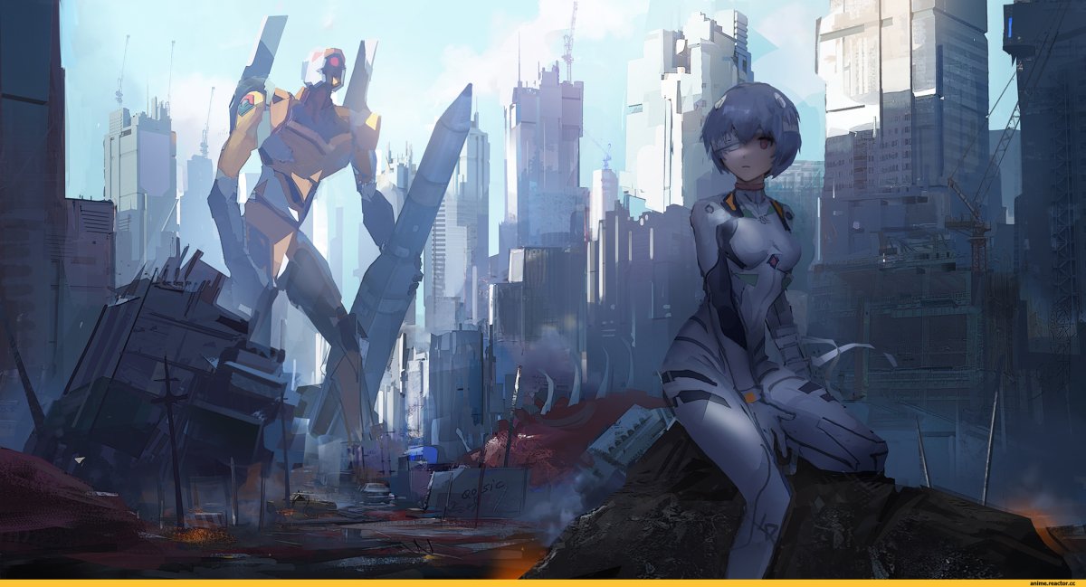 Рей Евангелион 4к