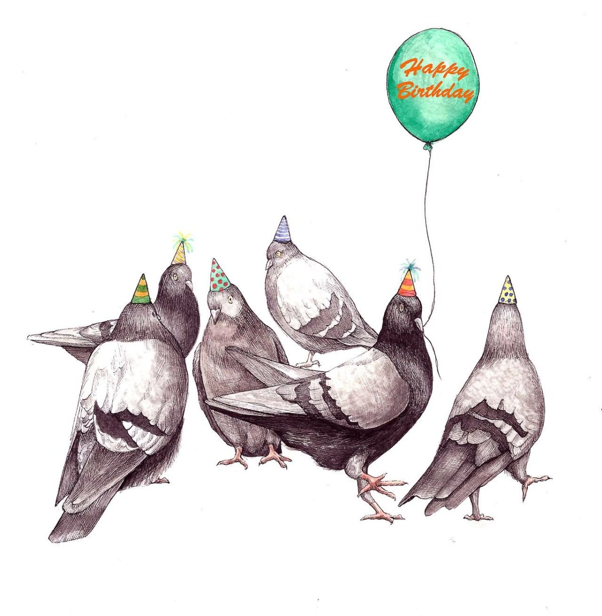 С днем рождения голубь