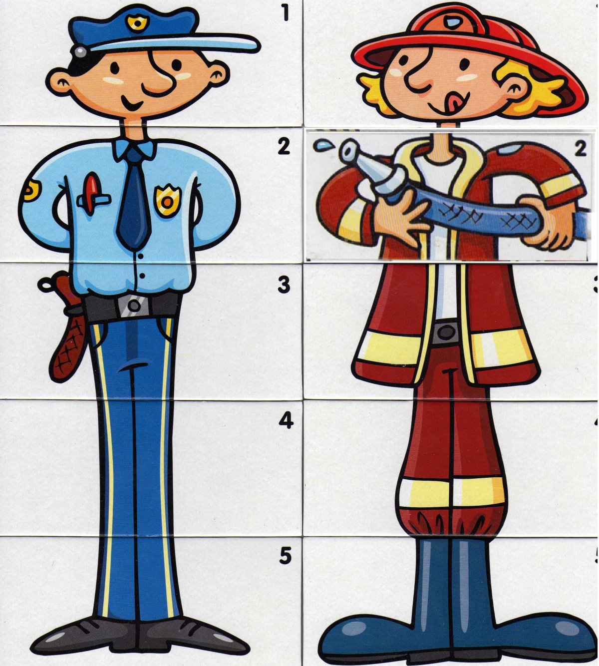 Разрезные пазлы профессии