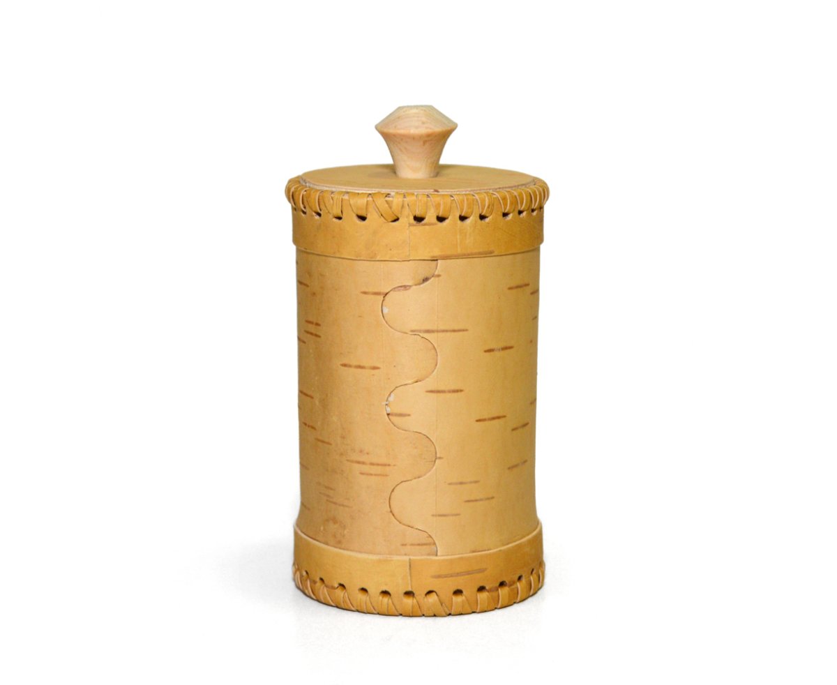 Емкость для хранения чая из бересты