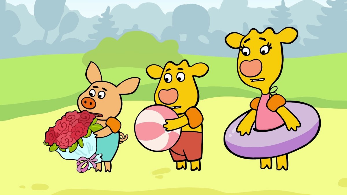 Оранжевая корова дедушка Харитон