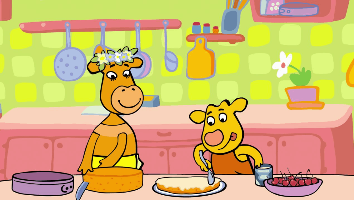 Игрушка оранжевая корова из фетра