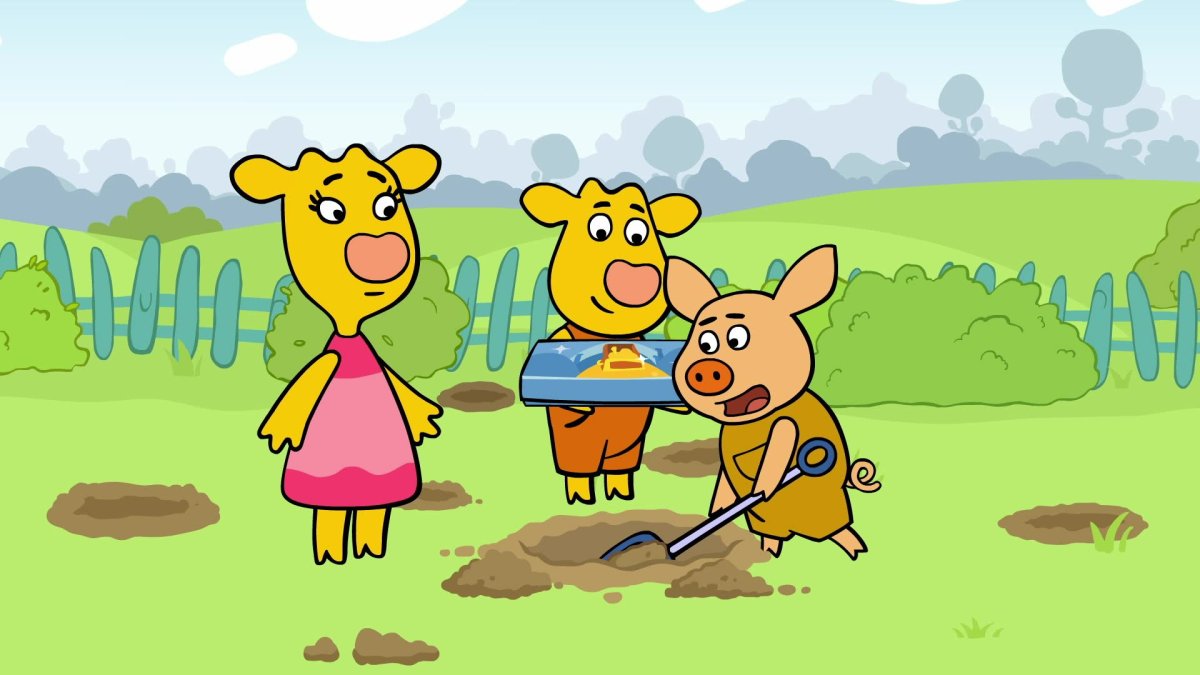 Оранжевая корова герои мультика