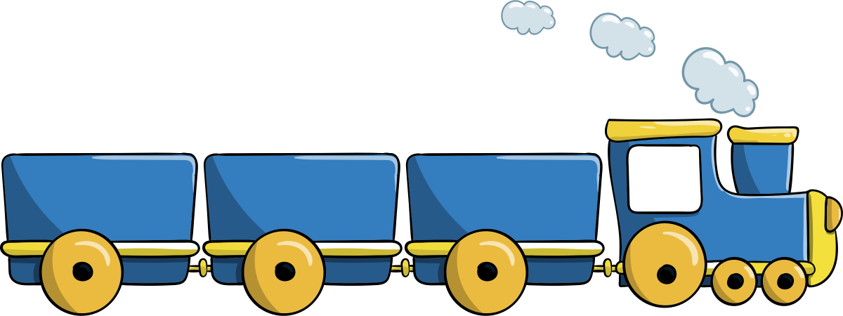 Поезд вагон детский вектор