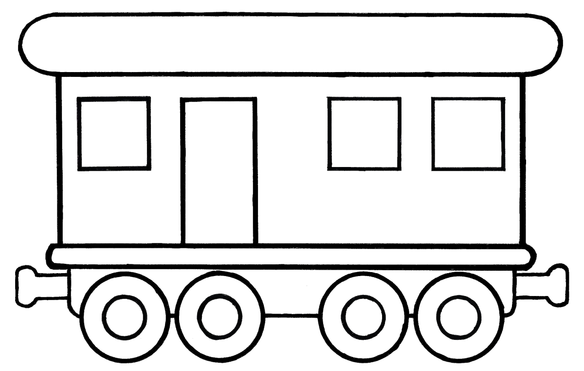 Вагон на прозрачном фоне