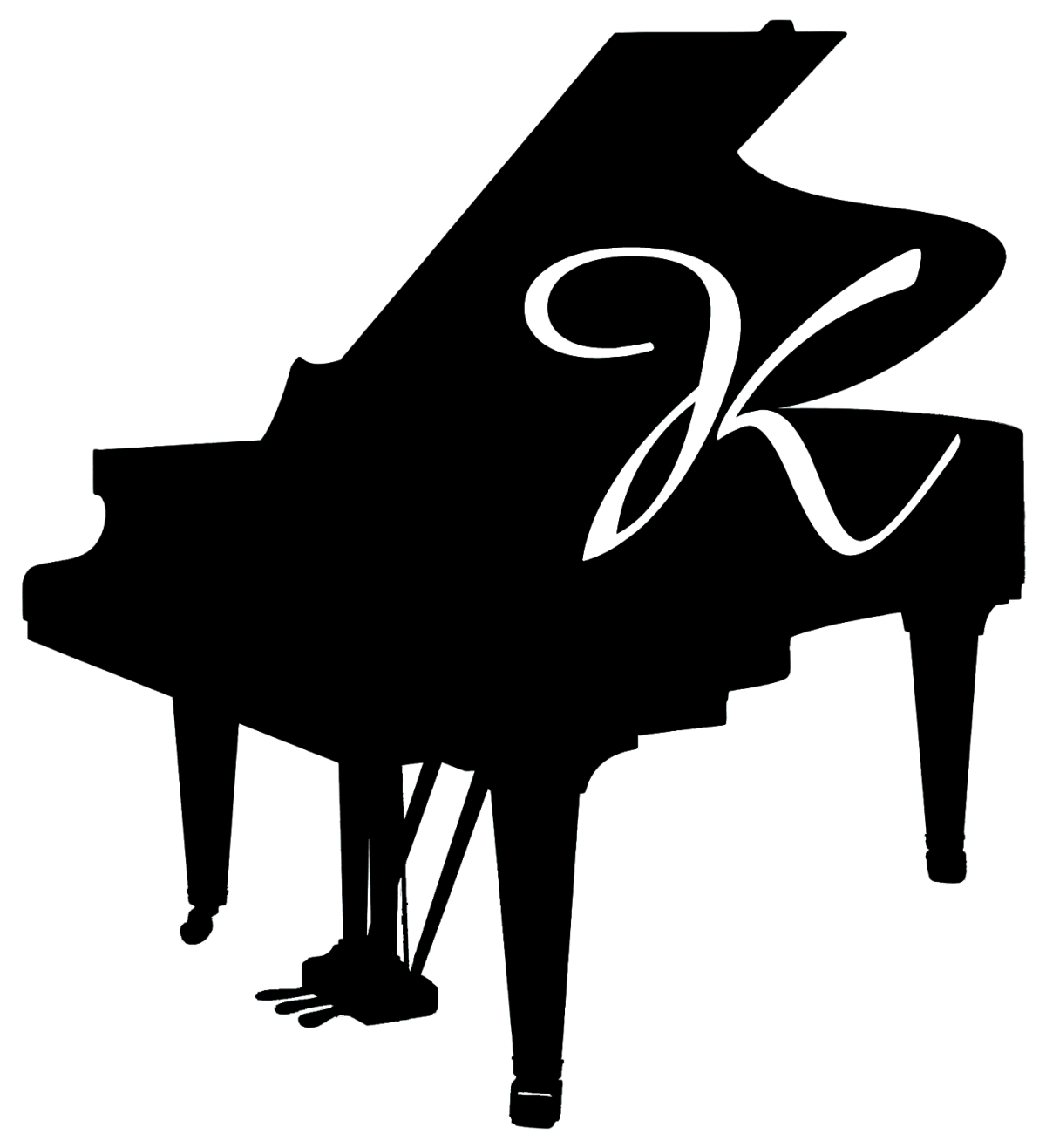 Мальчик играет на фортепиано рисунок