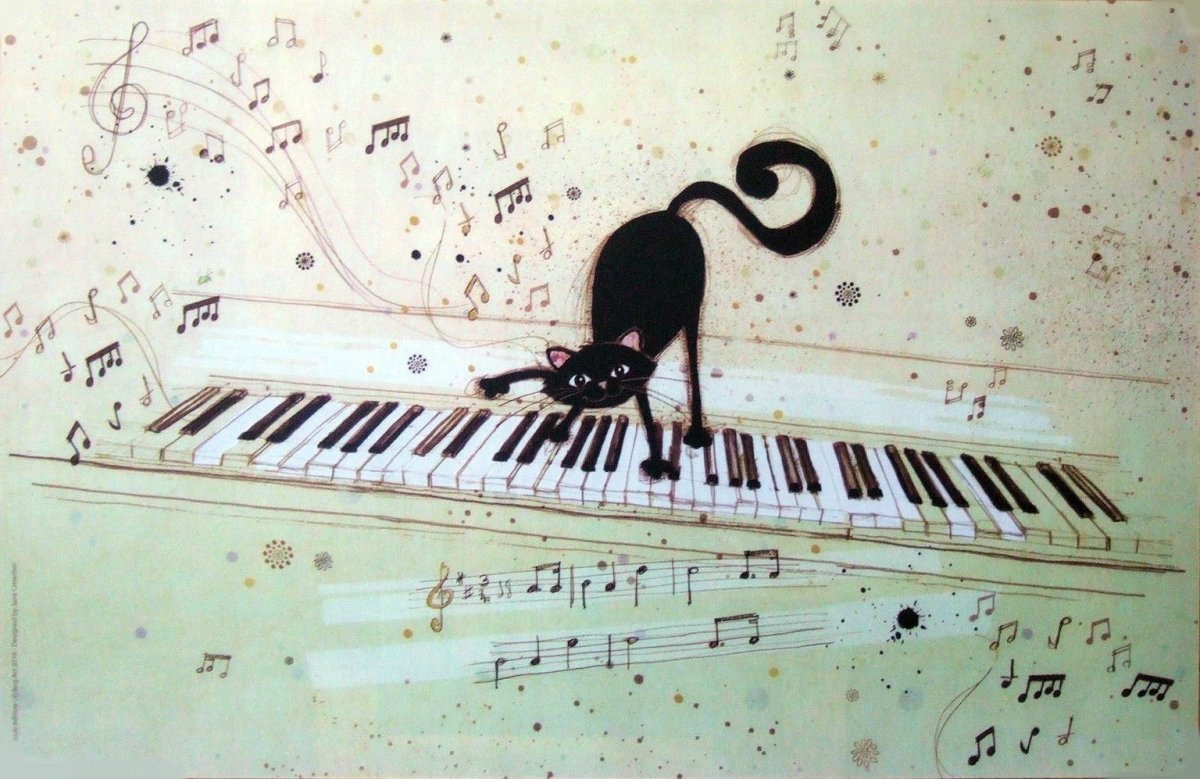 Силуэт пианиста