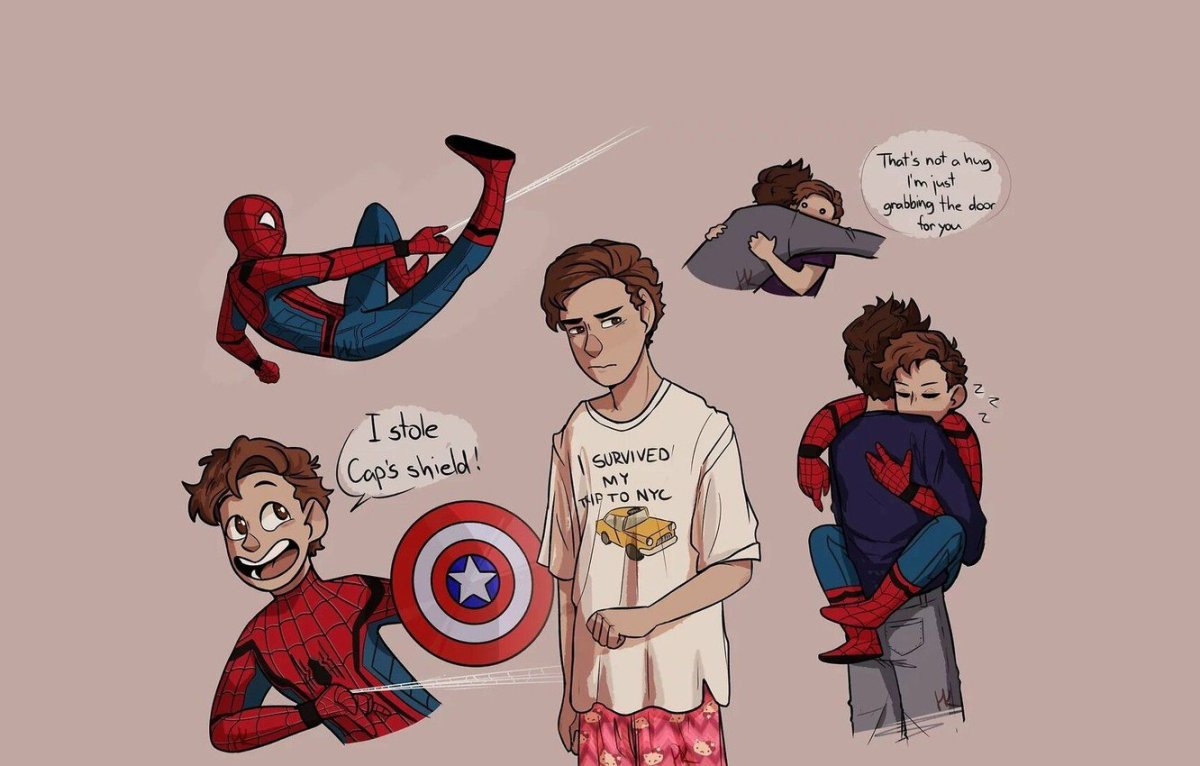 Питер Паркер Тома Холланда и Тони Старк