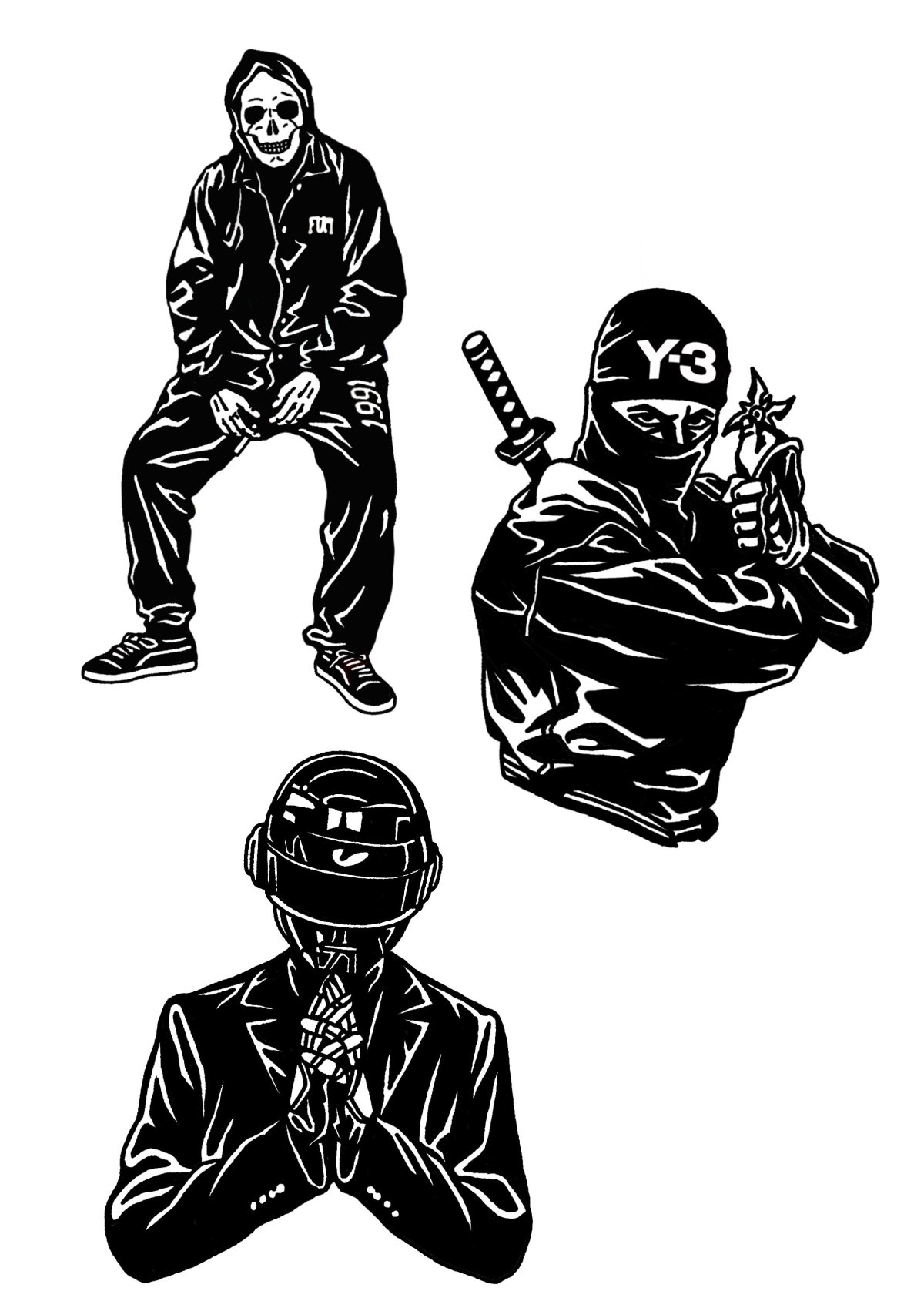 Футбольные хулиганы вектор