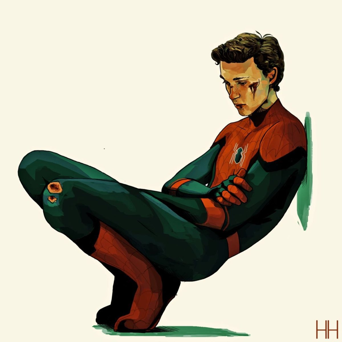 Том Холланд человек паук