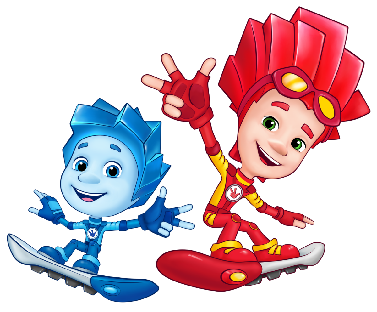 Фиксики Симка на белом фоне