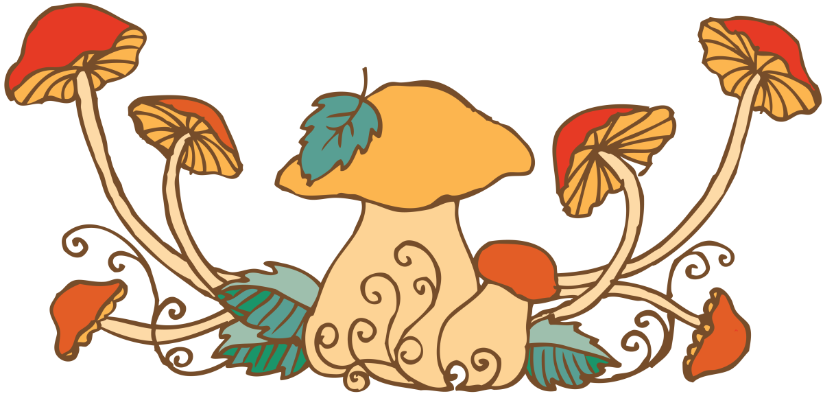 Орнамент растительный грибов