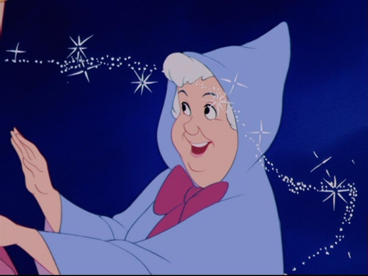 Золушка мультфильм Фея крестная