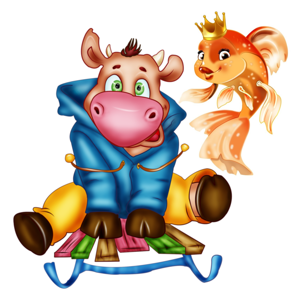 Бычок вектор