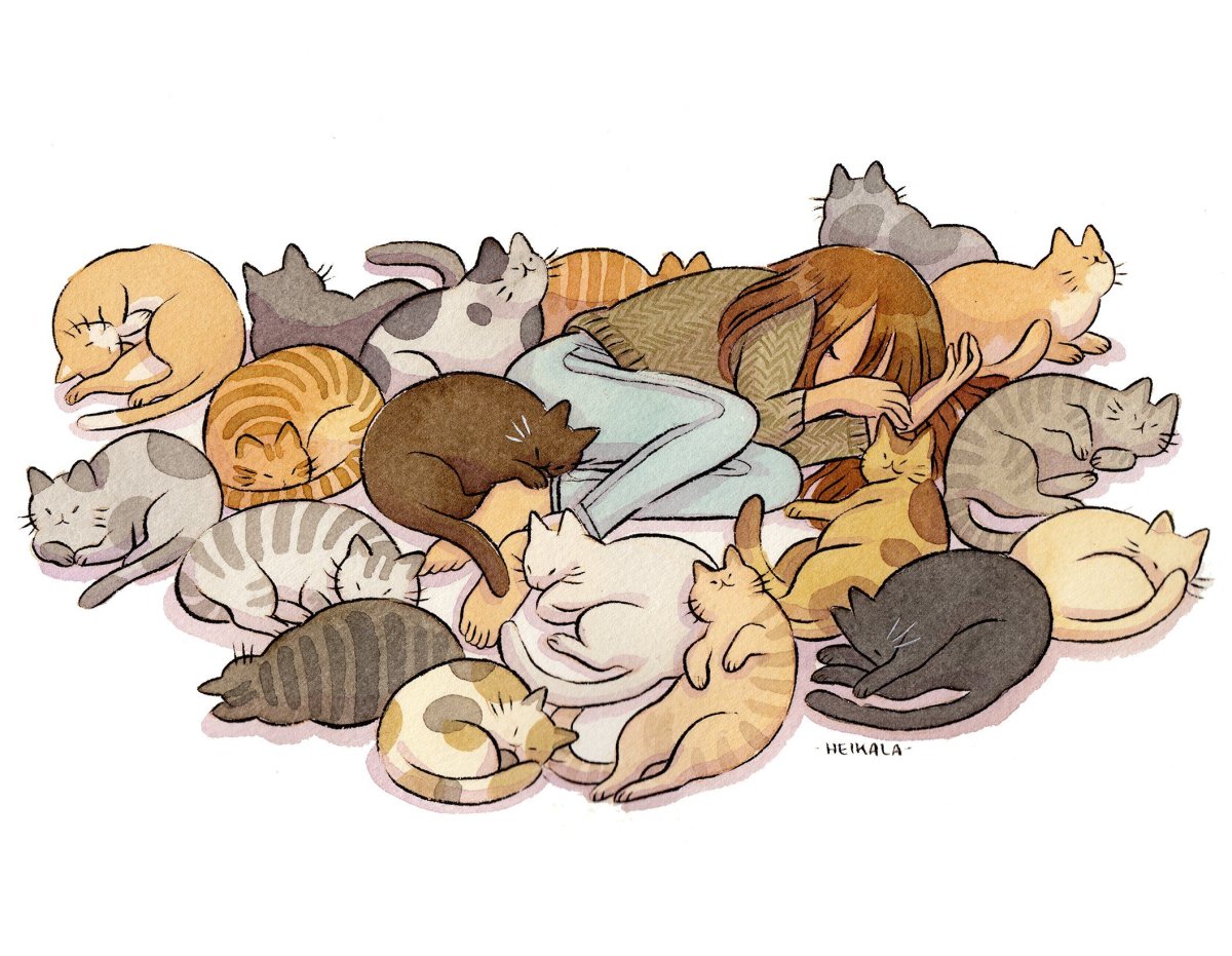 Много котов арт