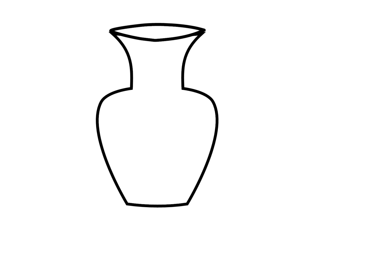 Ваза для раскрашивания детям