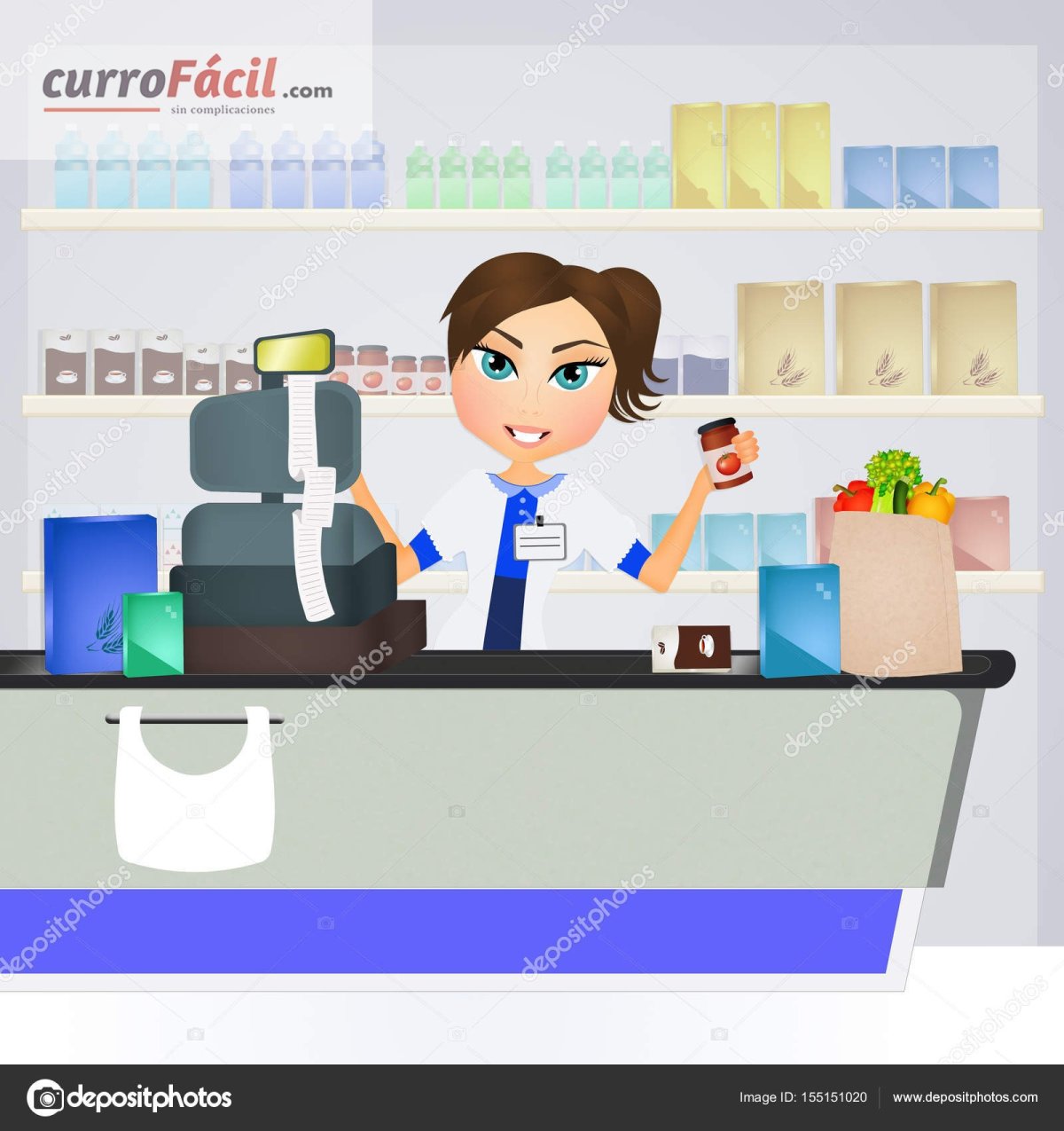 Сюжетная картина в магазине