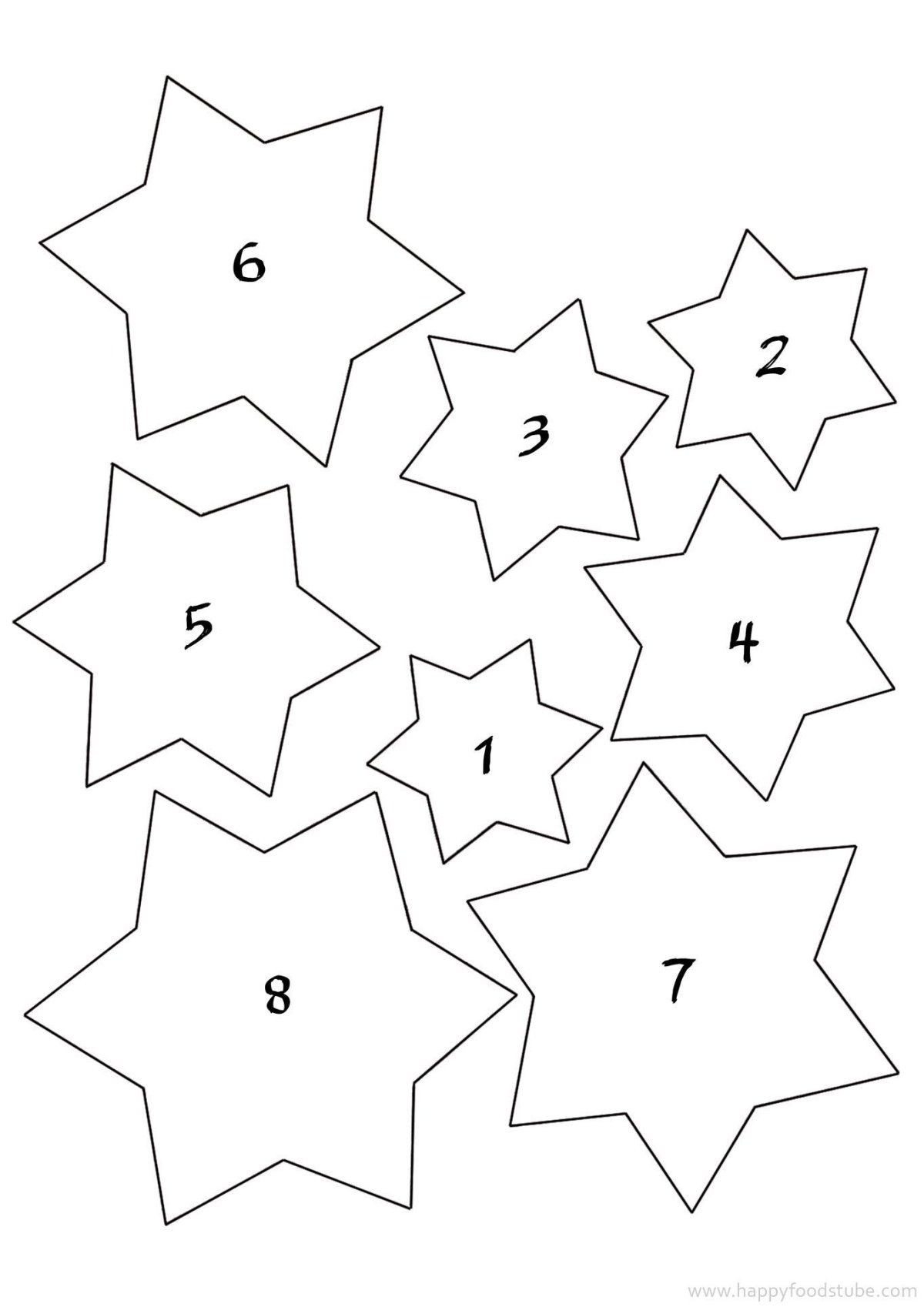 Пряничная елка трафарет