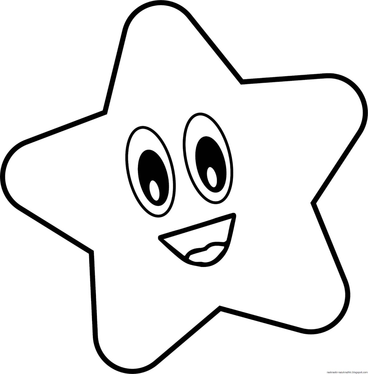 Звезда раскраска