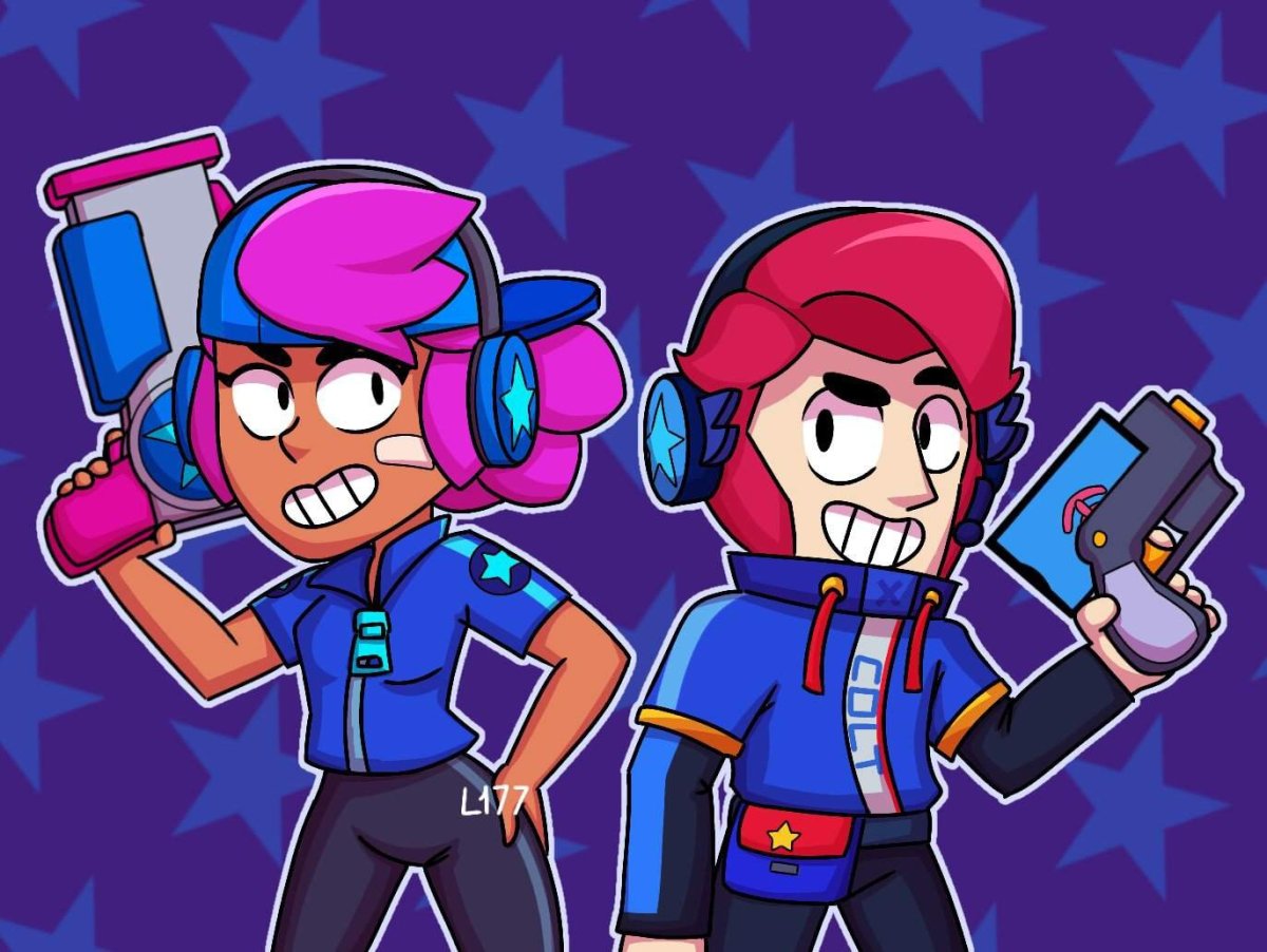 Раскраска Brawl Stars генерал Гавс