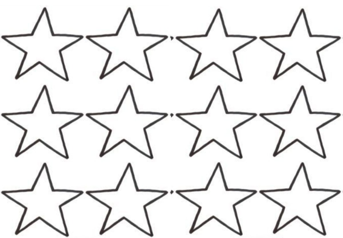 Трафарет Звёздочки
