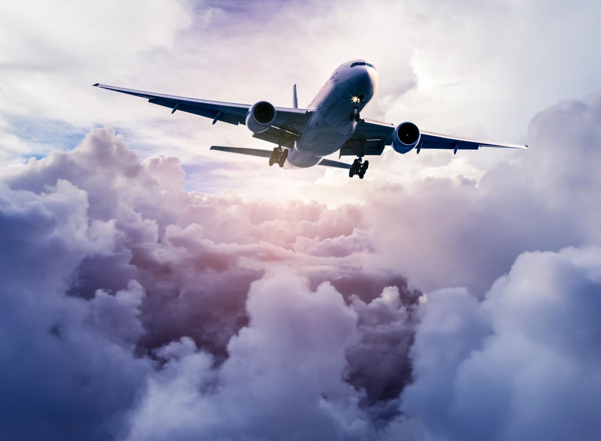 Самолет летит