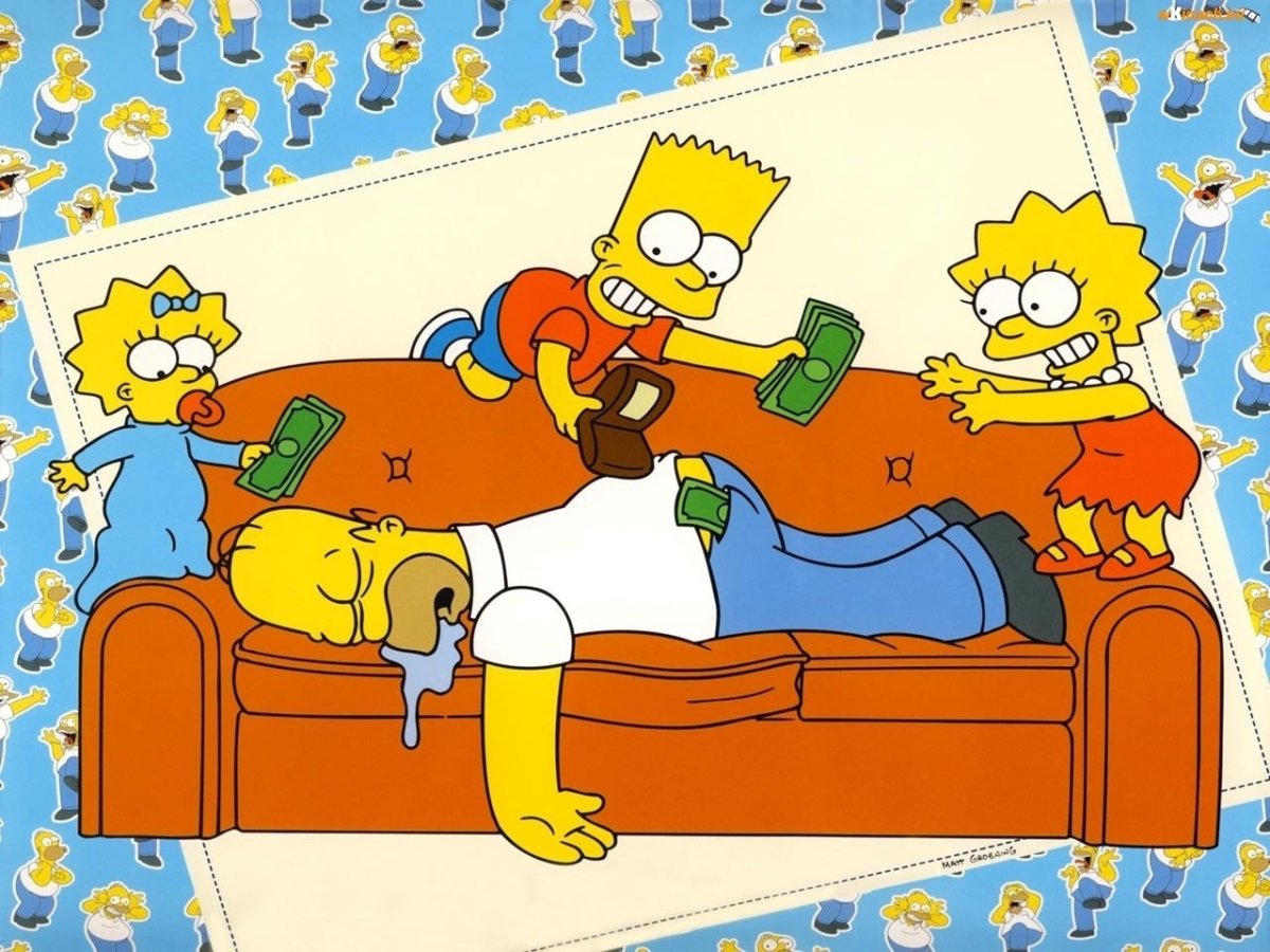 Симпсоны на диване