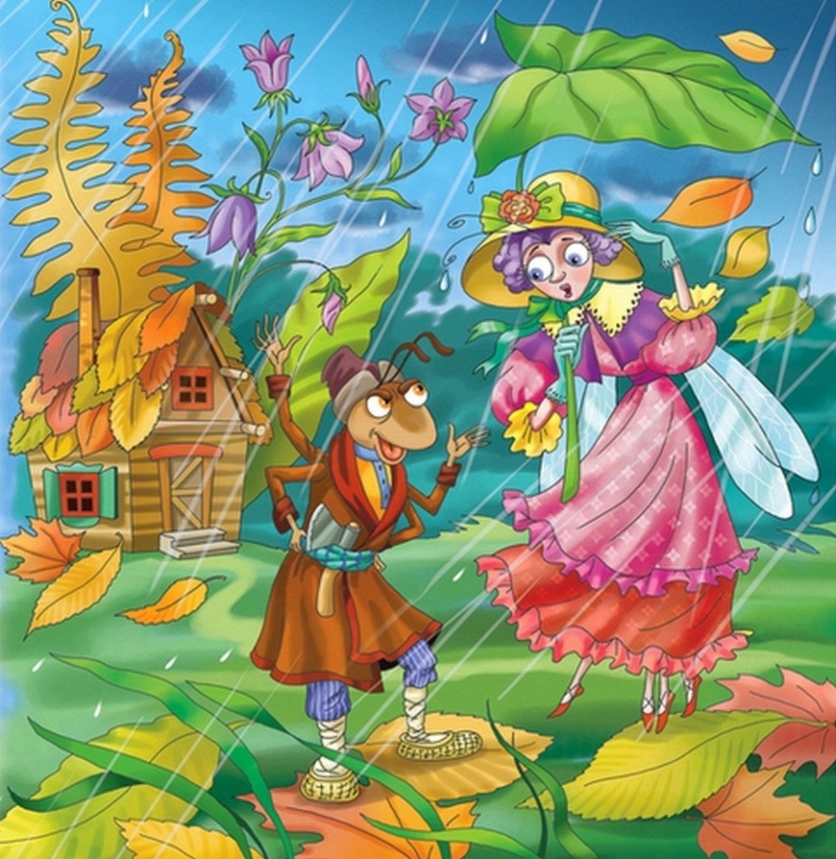 Басня Крылова Стрекоза и муравей