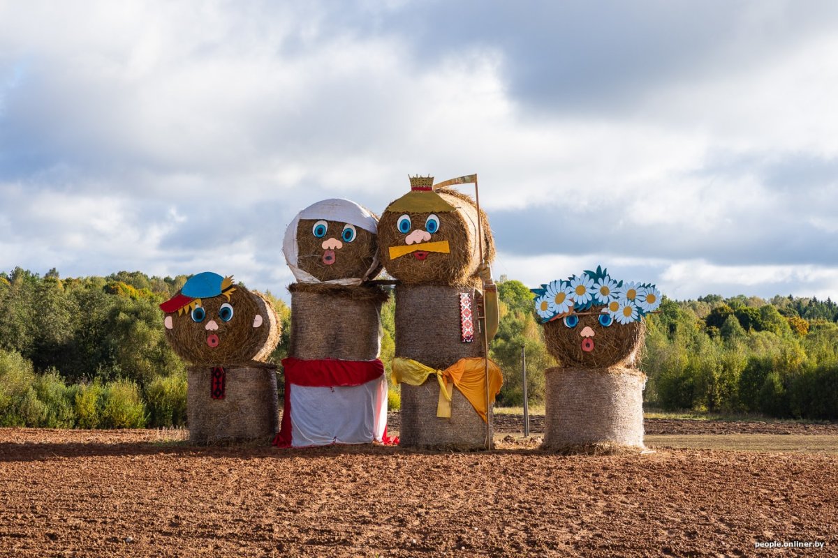 Оформление подворья на Дожинки