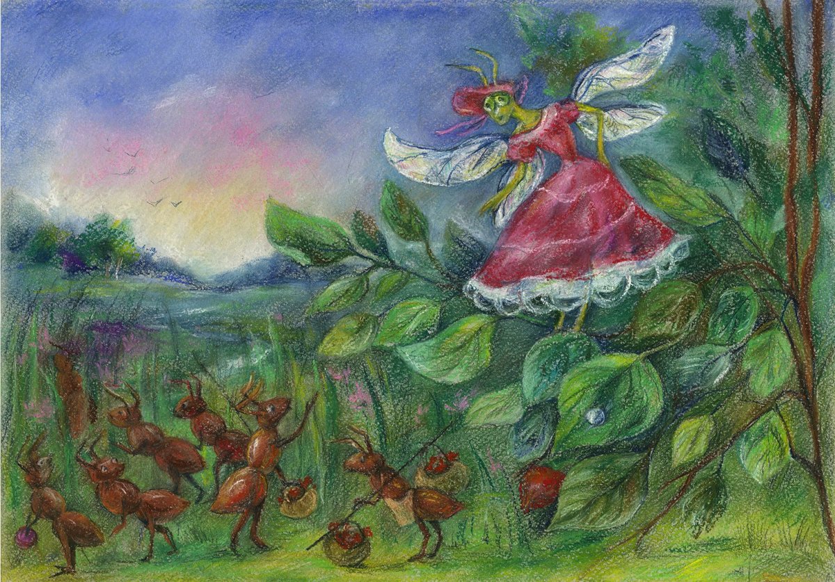 Стрекоза рисунок