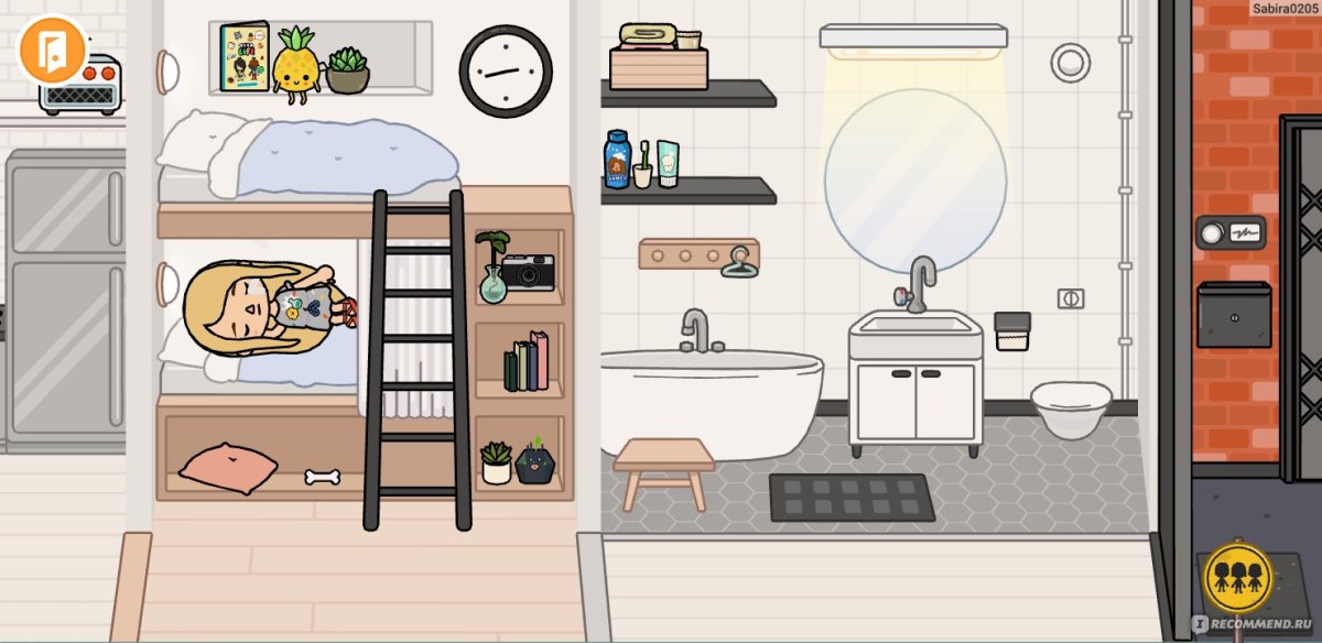 Toca boca комнаты