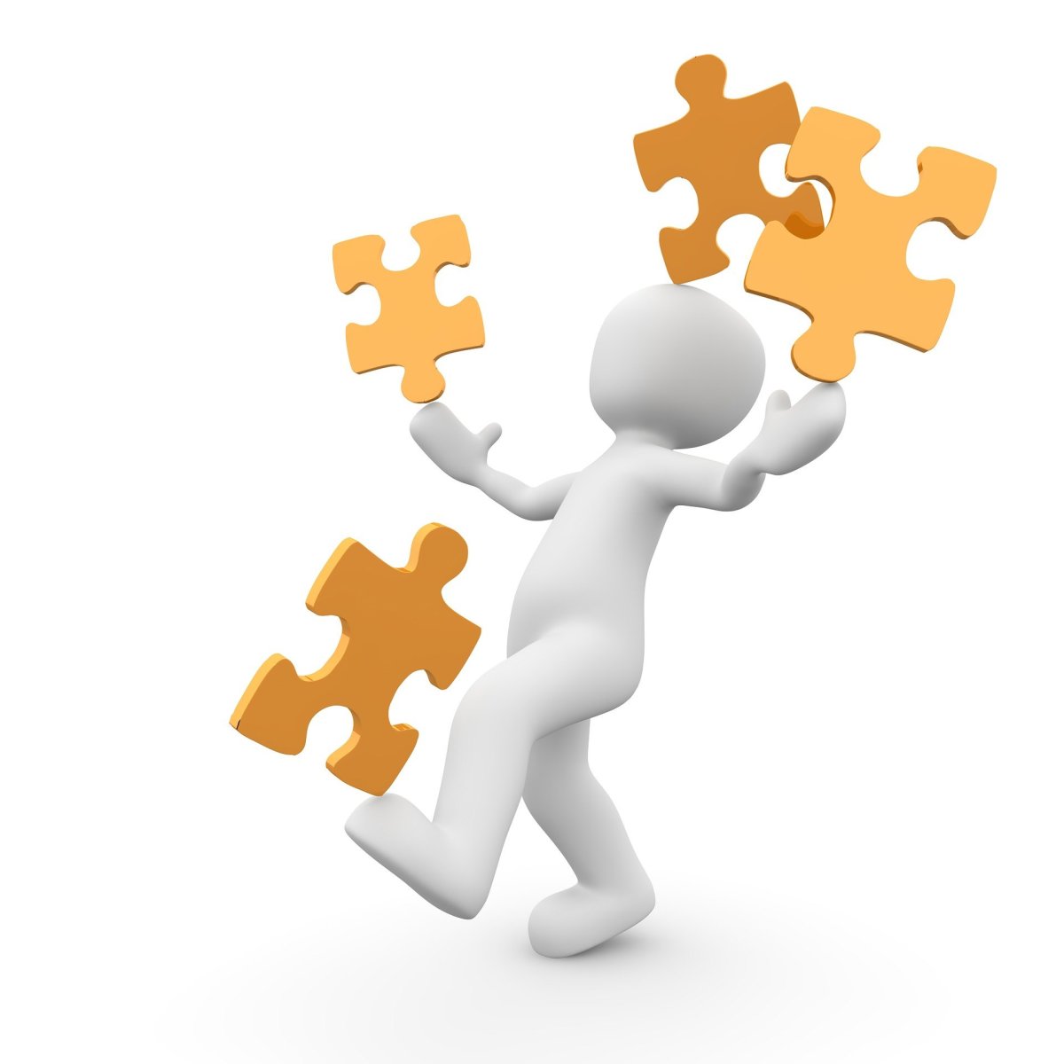 Человечки с пазлами