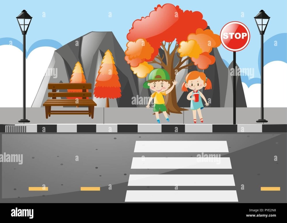 Пешеходный переход дети дети