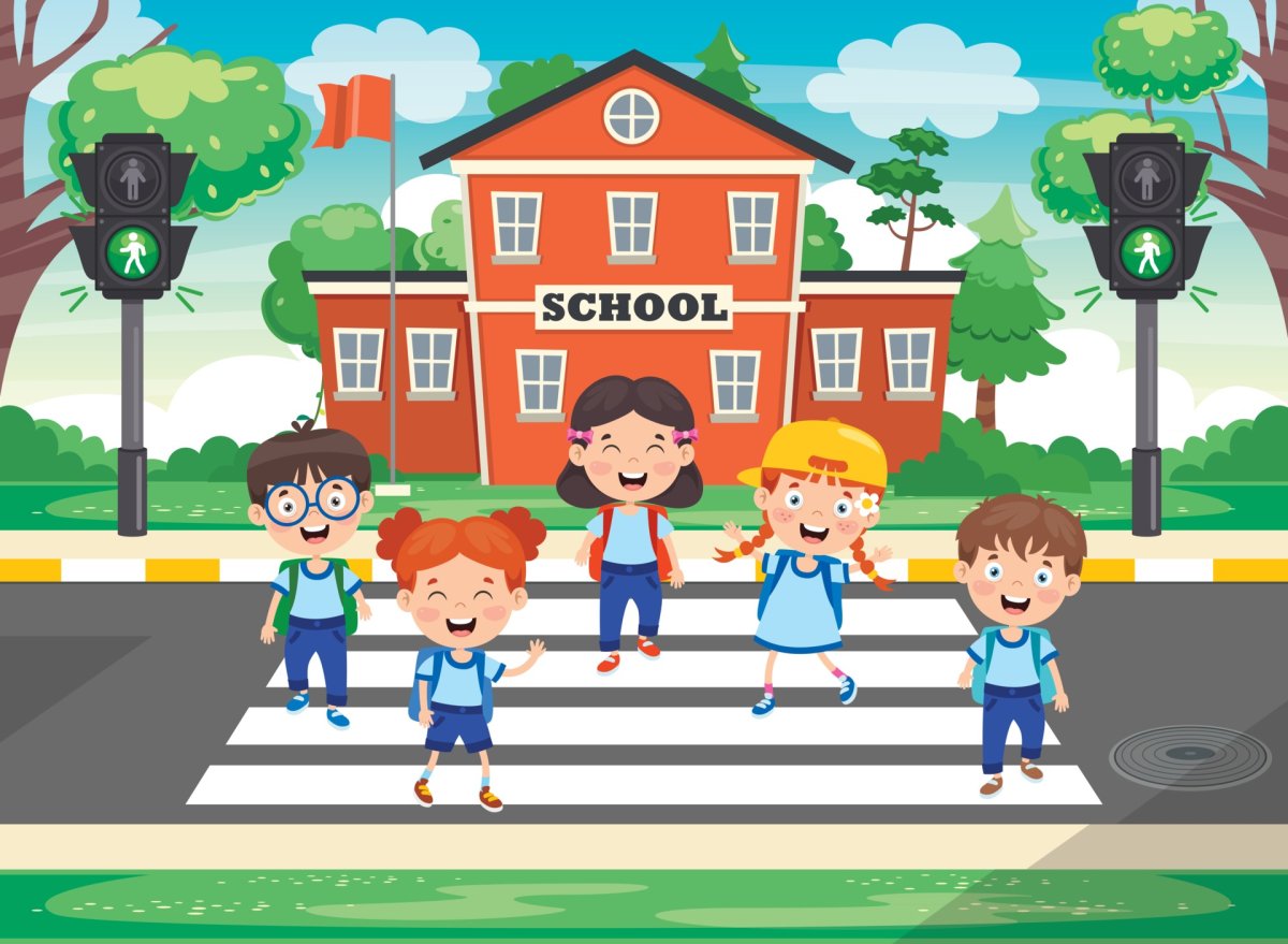 Пешеходный переход вектор