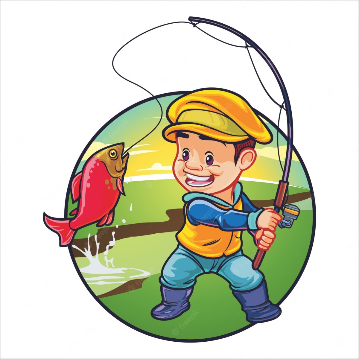 Рыбак для детей
