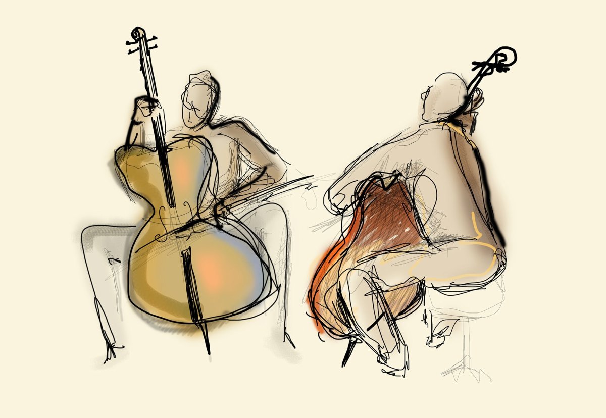 Виолончель скетч