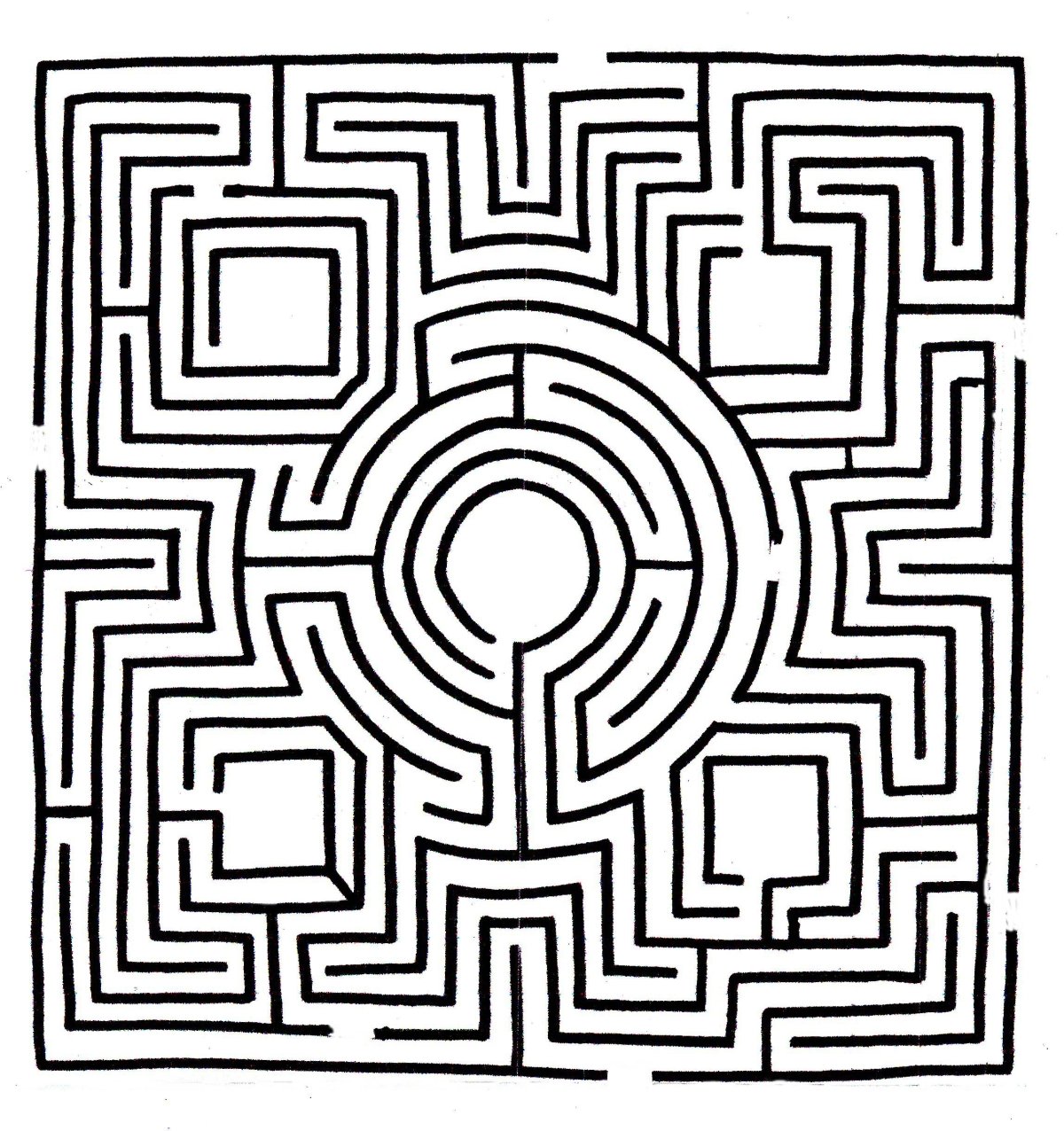 Лабиринт в Шотландии Traquair