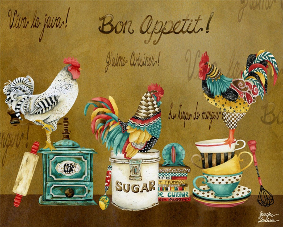 Винтажная курица