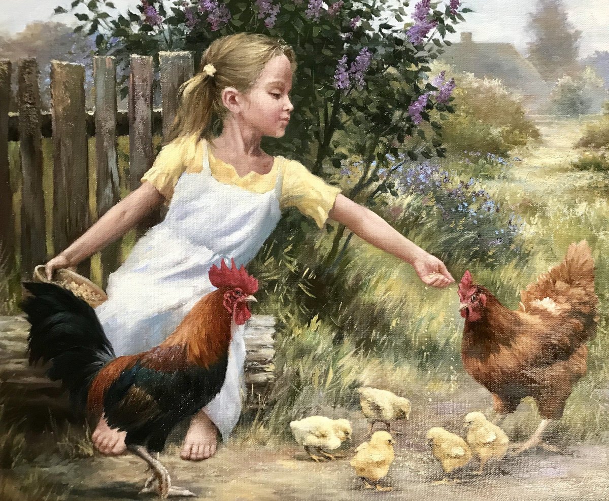 Куры в живописи