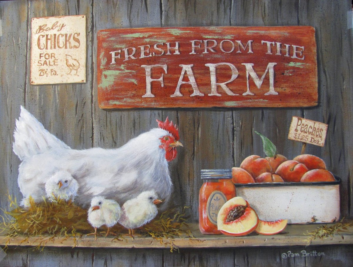 Куры с петухом