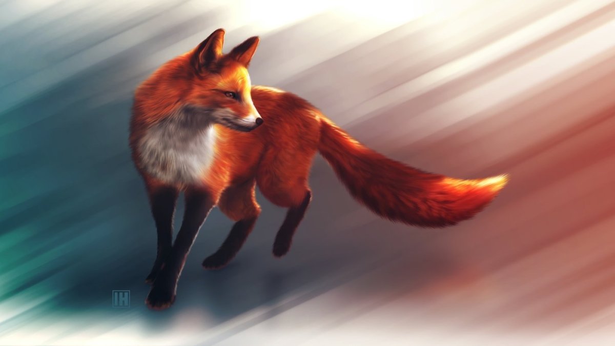 Огненно рыжая лиса