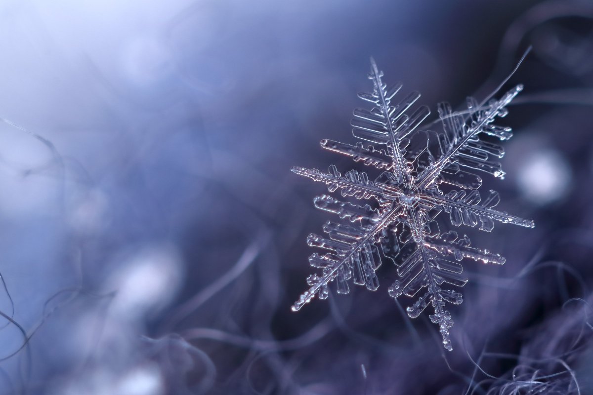 Снежинка Макросъемка
