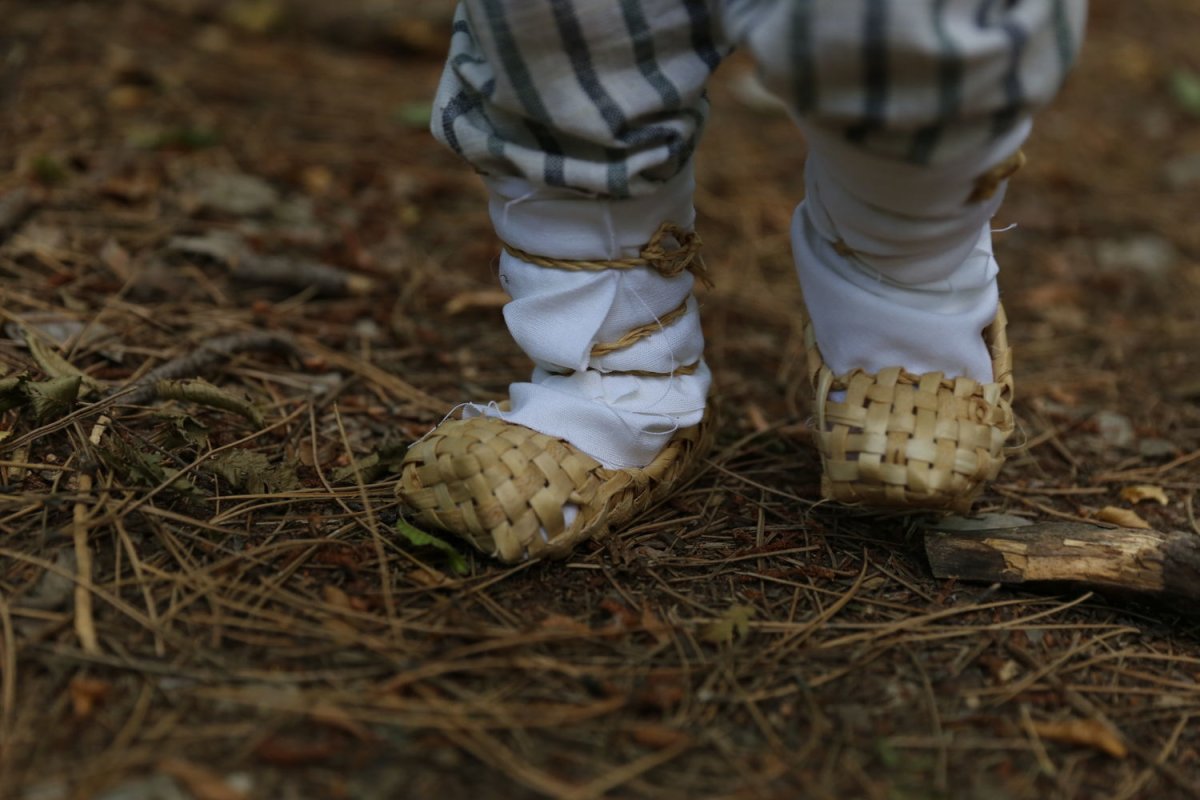 Лапти из бересты