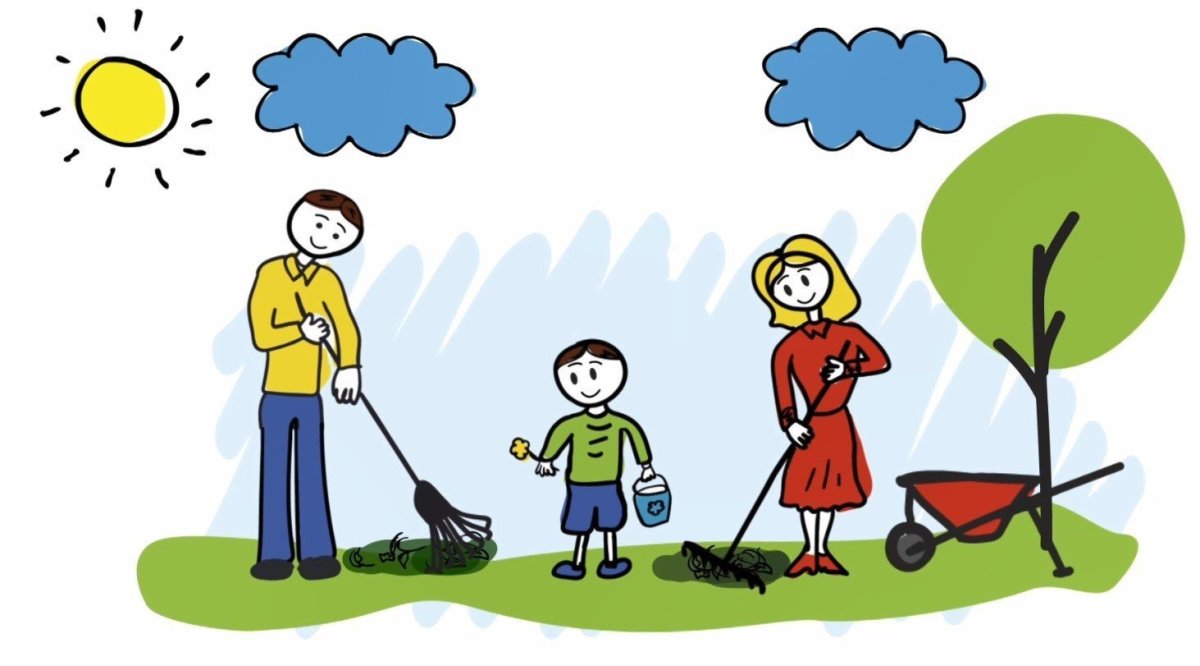 Благодарность родителям за участие в субботнике в детском саду