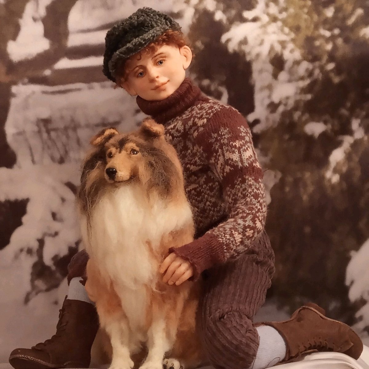 Мальчик с собакой фотосессия