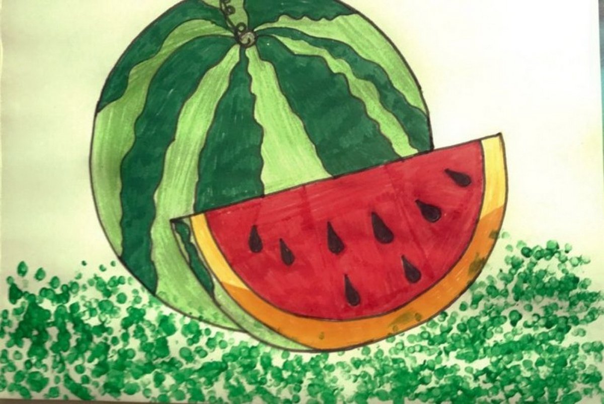 Арбуз на поле