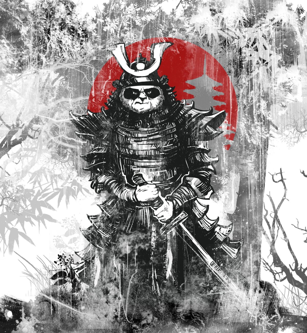 Ронин Самурай киберпанк